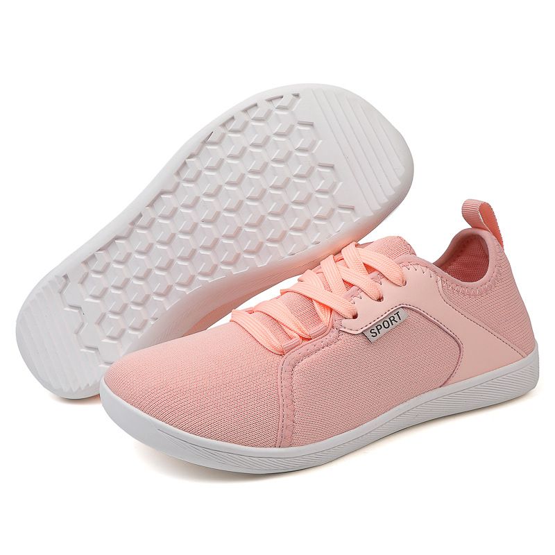 New Wide Last Shoes Couples Breathable Walking Shoes Zero Drop Flying Woven Flat Foot Sports Shoes Casual Shoes Barefoot_vogvips.com