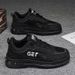 Men's Breathable Mesh Work Shoes - Lightweight Safety Boots With Anti-Slip Sole For Construction & Outdoor Labor (XB22 - Khaki/Black/Grey)_vogvips.com