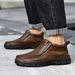 Men's Casual Shoes Short Boots Outdoor Casual Men's Boots Trendy Leather Casual Leather Shoes Men's Shoes_vogvips.com