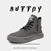 Lace-up Martin Boots Side Zipper Leather Thick-soled Heightening Retro Tooling Boots Men_vogvips.com