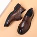 New Casual Versatile Thick Sole Big Toe Trendy Genuine Leather Business Formal Men's Wedding Shoes Ins Korean Style_vogvips.com