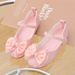 Children's shoes Baby soft soled single shoes spring and autumn girls white small leather shoes princess shoes bow_vogvips.com