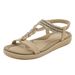 923-5 Spring Summer 2025 New Lightweight Comfortable Flat Sandals For Women With Elastic Band Casual Beach Large Size_vogvips.com