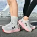 Women Minimalist Lightweight White Yellow Gradient Mesh Running Shoes With Breathable Upper And ONKE Logo_vogvips.com