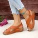 Roman Women's Summer New Style Sponge Cake Wedge Heel Thick Sole Casual Fish Mouth Beach Sandals_vogvips.com