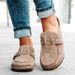 Women's Summer New Flat Soled Large Size Women's Shoes Casual Women's Shoes Without Heels One Foot Slip On Half Slippers_vogvips.com
