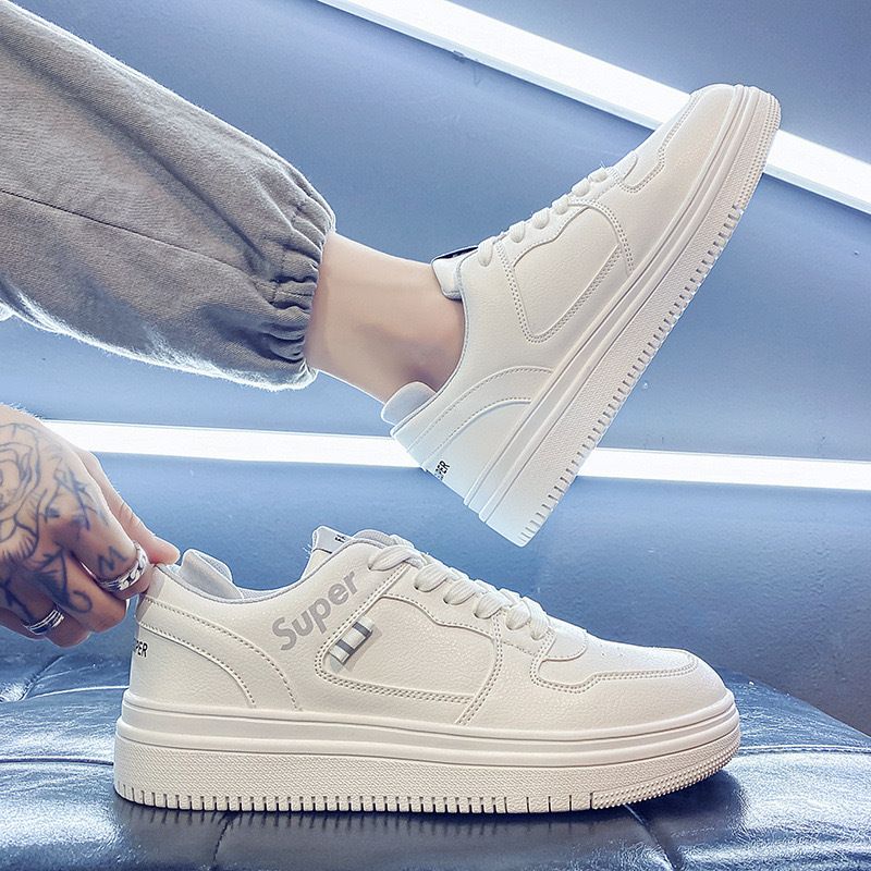 Summer Men's Shoes New Breathable Little White Shoes Boys Trend Versatile Platform Sports Shoes Casual Board Shoes Trendy Shoes_vogvips.com