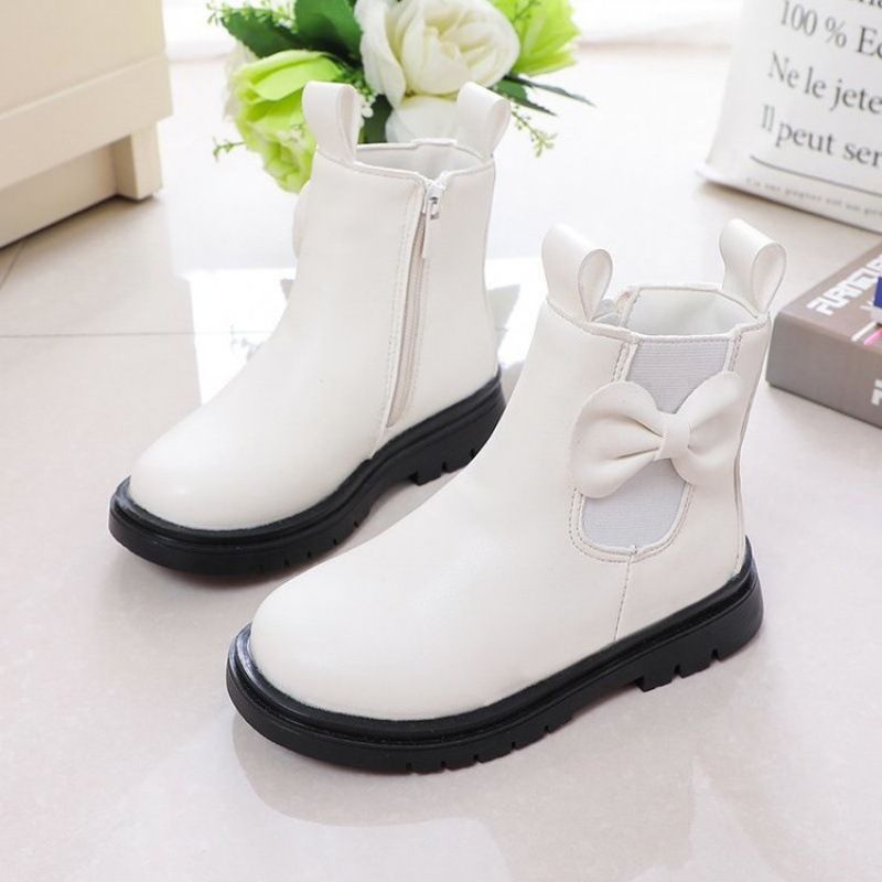 Autumn Winter Girls' Boots For Older Children, Wear-Resistant And Warm, Unisex Martin Low-Cut Short Boots, Sizes 26-36_vogvips.com