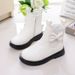 Autumn Winter Girls' Boots For Older Children, Wear-Resistant And Warm, Unisex Martin Low-Cut Short Boots, Sizes 26-36_vogvips.com