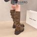 Genuine Leather Slouch Thick-Soled Women Over-the-Knee High Heel Long Western High-Top Riding Boots_vogvips.com