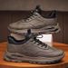 Men's Summer New Breathable Chef Sho, Trendy Versatile Thick Soled Leather Surface, Sports And Leisure Running Dad_vogvips.com