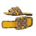 New Square Head Thick-soled Metal Buttons Outside To Wear A Line Flip-flops Woman_vogvips.com