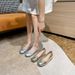 Elegant Ballet French Square Toe Shallow Mouth Bowknot Foot Slimming Hidden Wedge Soft Sole Loafers Versatile Single_vogvips.com