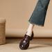 Mary Jane Thick-soled Women, Lightweight Soft Shoes For Petite Individuals, Chunky High-heeled Shoes, British Retro_vogvips.com