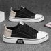 Breathable Canvas Sneakers For Teens - Lightweight Low-Top Casual Shoes With Comfortable Rubber Sole, Fashionable & Versatile For Everyday Wear_vogvips.com