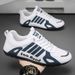 Men's Slip-On Casual Shoes Lightweight Breathable Comfortable Sneakers For Walking Running Work Non-Slip Rubber Sole_vogvips.com