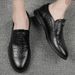 Men's Shoes Crocodile Pattern Men's Dress Gentleman's Leather Shoes Small Leather Shoes Large Size Shoes_vogvips.com