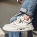 2025 Spring And Summer New Solid Color Thick Soled Height Increasing Breathable Board For Men's Casual Versatile Fashion_vogvips.com