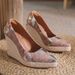Women’s Shoes Wedge Heel Thick Bottom Pointed Toe Shallow Mouth High Heel Women's Single Shoes Straw Rope Bottom Large Size Shoes Shoes_vogvips.com