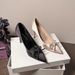 Popular Pointed-toe Elegant Stiletto High-heeled Shoes, French Fashion Bow, Suitable For Pairing With Skirts, New Summer_vogvips.com