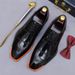 Regal Footwear Three-Joint Business Cowhide Genuine Large Size Formal Glossy Patent Leather Men's Shoes_vogvips.com