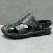 Summer Outdoor Genuine Leather Breathable Casual Dual-use Driving Sandals With Rubber Sole Non-slip Men's Slippers_vogvips.com
