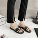 Plus Size Women's Flat Sandals Soft Soled Fashionable Outdoor Wear Shoes New Summer_vogvips.com