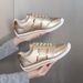 Women's plus Size Casual Sports White Sneakers Breathable Flat Running Shoes Trendy Comfortable Size 36-45_vogvips.com