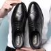 Euro Step Summer New Brogue Floral Formal Large Size Wedding For Photo Studio Photoshoot Groomsmen Shoes_vogvips.com