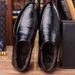 2025 Autumn New Business Dress Genuine Breathable Pointed Leather Shoe Covers, Single Shoes, Men's 1358_vogvips.com