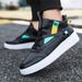 Men Shoes Sneakers Canvas Mesh Easy To Clean Shock Absorption Breathable Footgear_vogvips.com