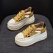 Small Women's Shoes Platform Wedge Heel Muffin Heel Women's Shoes Inner Height Increase Heel Casual Shoes Women_vogvips.com