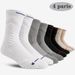 4 Pairs Men Professional Basketball Mid Tube Thick Towel Bottom Breathable Athletic Sports Socks Cushioned White_vogvips.com