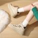 Cotton Shoes Women's Velvet Sports Running Shoes Casual Shoes Platform Height Increase_vogvips.com