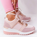 New Chunky Solid Color Platform Thick Bottom Zipper Women Vulcanized Shoes Sneakers Zapatos De Mujer_vogvips.com