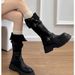 British Style Thick-Soled Height-Increasing Slimming Over-the-Knee Long Autumn Winter New Two-Way Wear Turn-Down Collar_vogvips.com