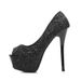 Sequin Trendy European And American Sexy Nightclub Peep-toe Platform Stiletto Pumps_vogvips.com
