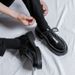 Leather New Large Size Men's Boots 45 British Style Versatile College Black Single Shoes 2135-R_vogvips.com