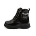 Children's Martin PU Leather Girls' 2025 Autumn New British Style Boys' Short Toddler Single Boots_vogvips.com