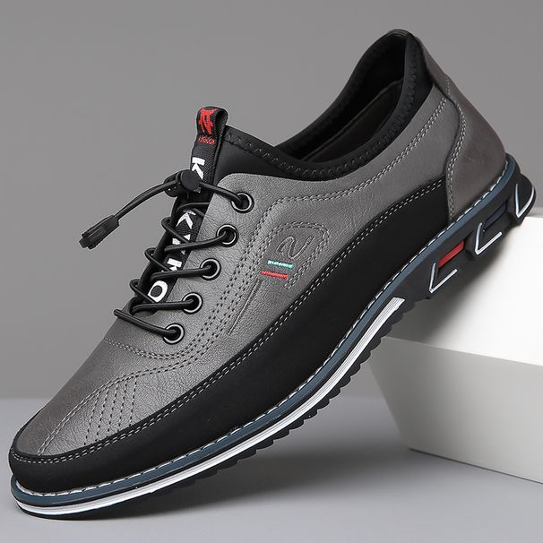 TerraStride Plus Size New Genuine Leather Business Casual Sneakers Non-Slip Men's Shoes Stylish Comfortable Versatile_vogvips.com