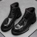 European Warm Series Genuine Leather Top Layer Cowhide Martin For Men, Autumn And Winter, Fleece-Lined, Fashionable High-Top Thick-Soled_vogvips.com