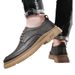 Suitable For All Seasons 【New Men's Casual Leather Shoes】Cowhide Hand-stitched Fashion/Casual Shoes_vogvips.com