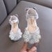 Girls Little And Big Children Princess Pearl Leather Shoes Single Shoes Dance Performance Shoes_vogvips.com