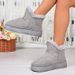 Women's Shoes Large Size Mid Tube Snow Boots For Women Autumn And Winter New Style Slip On Warm Large Cotton Snow Boots For Women_vogvips.com