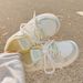 Summer Women's White Sneakers 2025 New Breathable Mesh Versatile Niche Bread Thick Sole Sports Board Shoes_vogvips.com