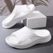 Men's Summer Thick Soled, Versatile Wear-resistant With EVA Anti Slip Odorless Feet, High-end And Cool Slippers_vogvips.com