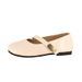 Spring And Autumn Shallow Mouth One Pedal Casual Shoes Doudou Shoes Foreign Trade Women's Shoes Flat Shoes Mary Jane Shoes Single Shoes_vogvips.com