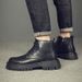 Martin Boots Men's High-top Style Leather Mid-top Leather Shoes Men's Boots Tooling Boots_vogvips.com
