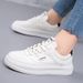 2026 Popular Spring Autumn Non-slip Versatile Sneakers For Students, Korean-style Soft-soled White Shoes, Fashionable_vogvips.com