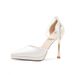 Qianluhui Fairy-style Platform Satin Banquet Dress Engagement Toast Hollow Sandals Wedding Shoes_vogvips.com